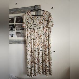 The Vintage Shop Cream Flutter Sleeve Sundress